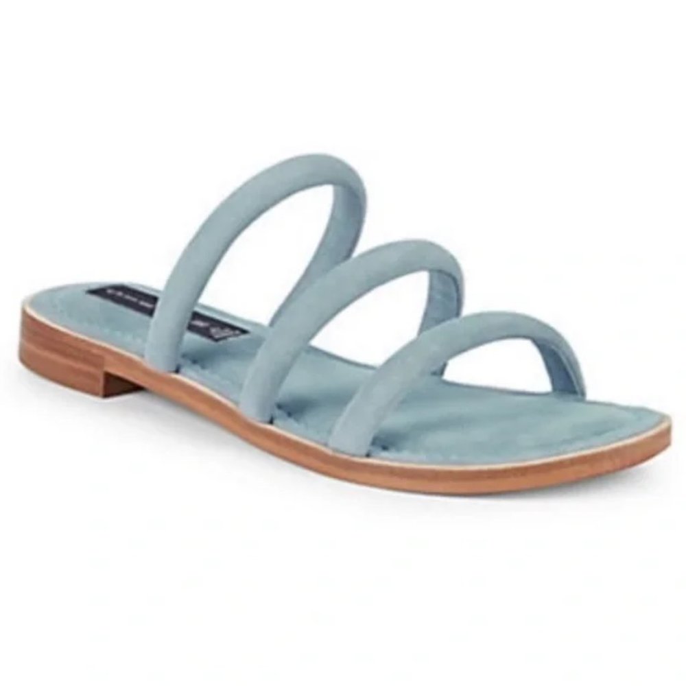NEW Mules Suede Leather Strappy Cushion CHACHA Sandal Women's 11